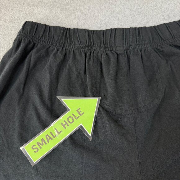 Chicos Black Womens Elastic Waist Pima Cotton Shorts Size 1 / US Size Medium - Picture 7 of 10